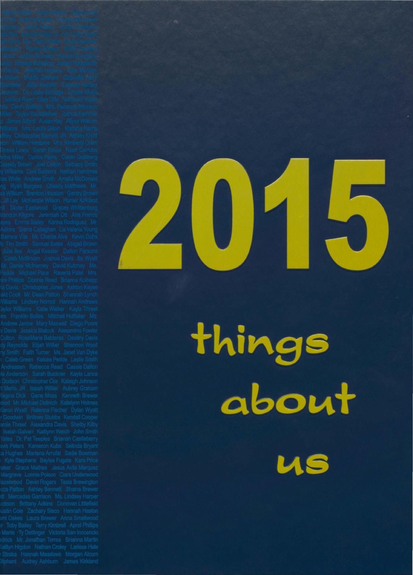 2015 Cumberland County High School Yearbook