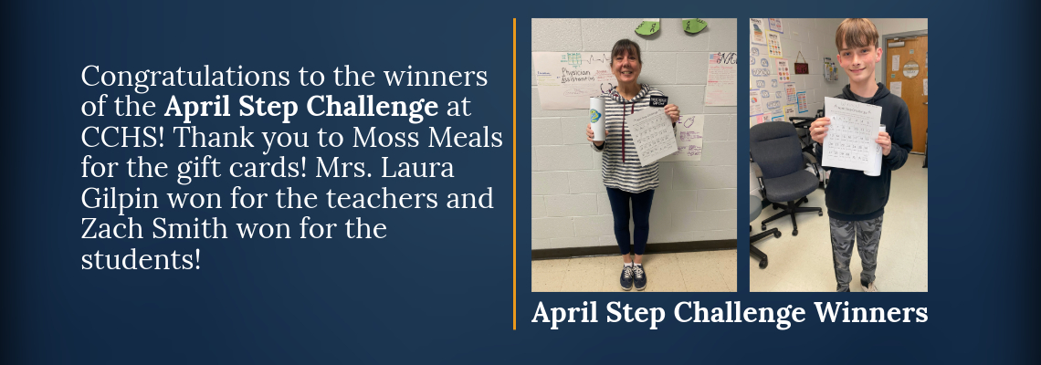 April Steps Winners